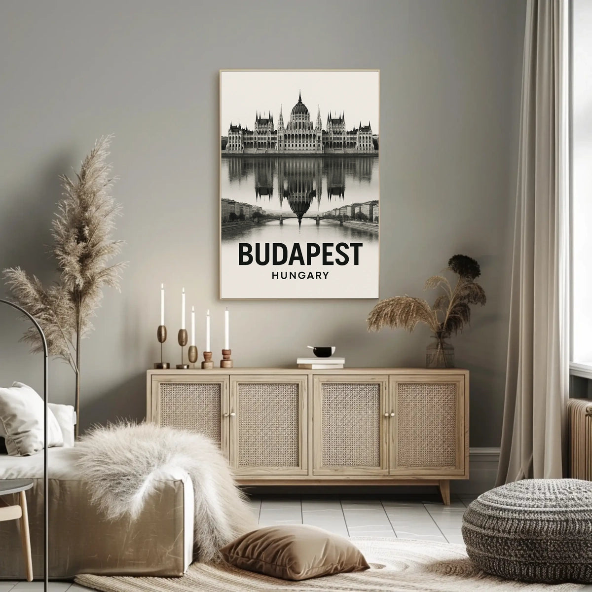Budapest Reflection Poster