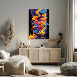 Vivid Abstract Flow Abstract Poster