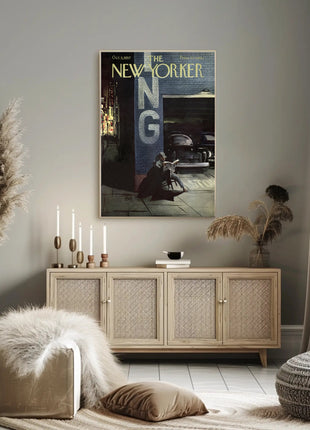 Mid-Century Urban Style Historical or Presidential Poster