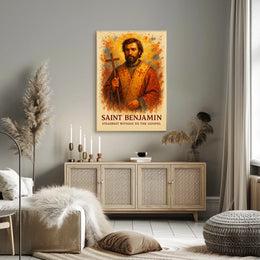 Saint Benjamin Religious Art Poster - Abstract, Artistic, or Pop Culture Poster