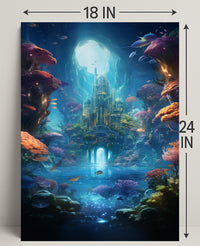 Enchanted Underwater City Poster