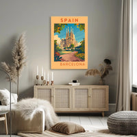 Barcelona Travel Poster