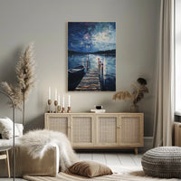 peaceful lakeside Poster