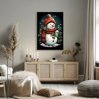 Festive Snowman Delight Poster