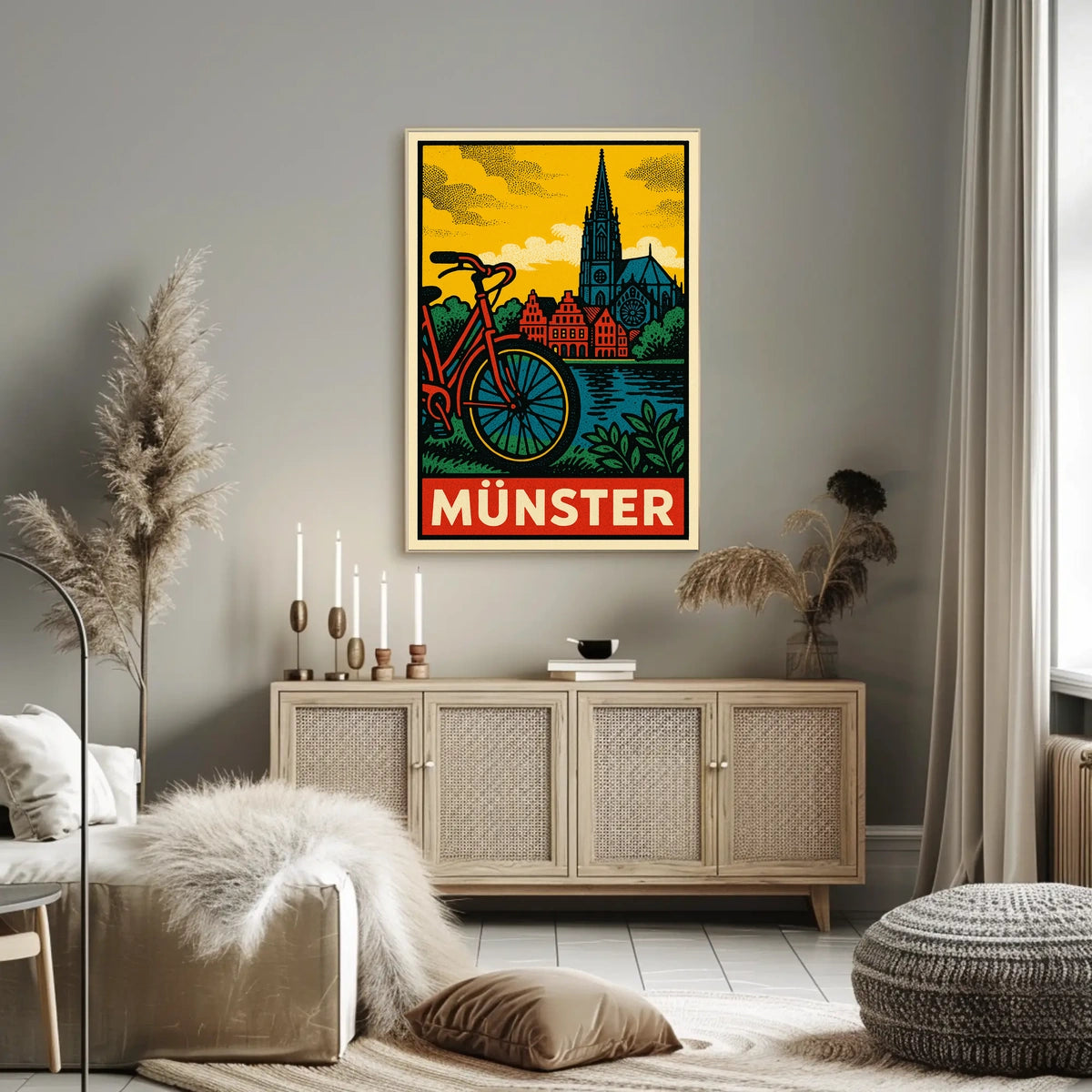 Münster Travel Poster