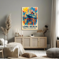 Long Beach Home Of The Queen Mary Poster