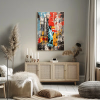 Statue of Liberty New York Travel Art Print Poster