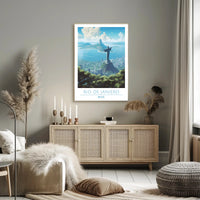 Rio de Janeiro Christ the Redeemer Travel Poster