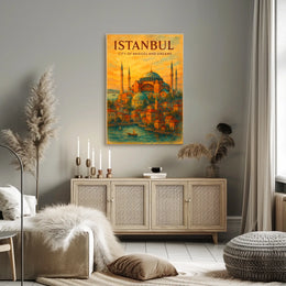 City of Bridges and Dreams Istanbul Poster