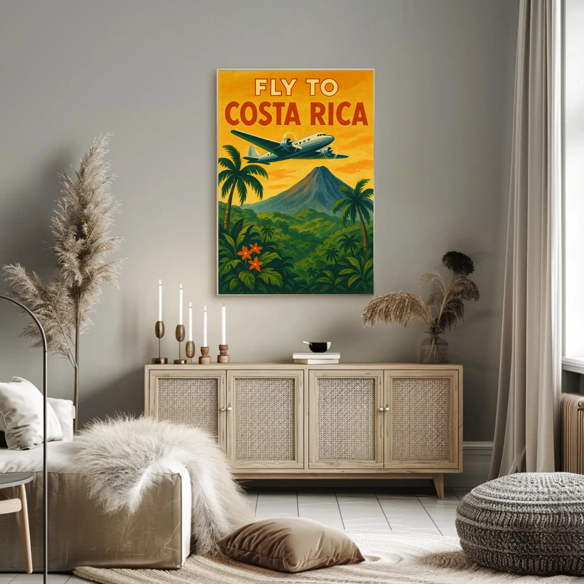 Fly to Costa Rica Poster