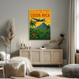 Fly to Costa Rica Poster