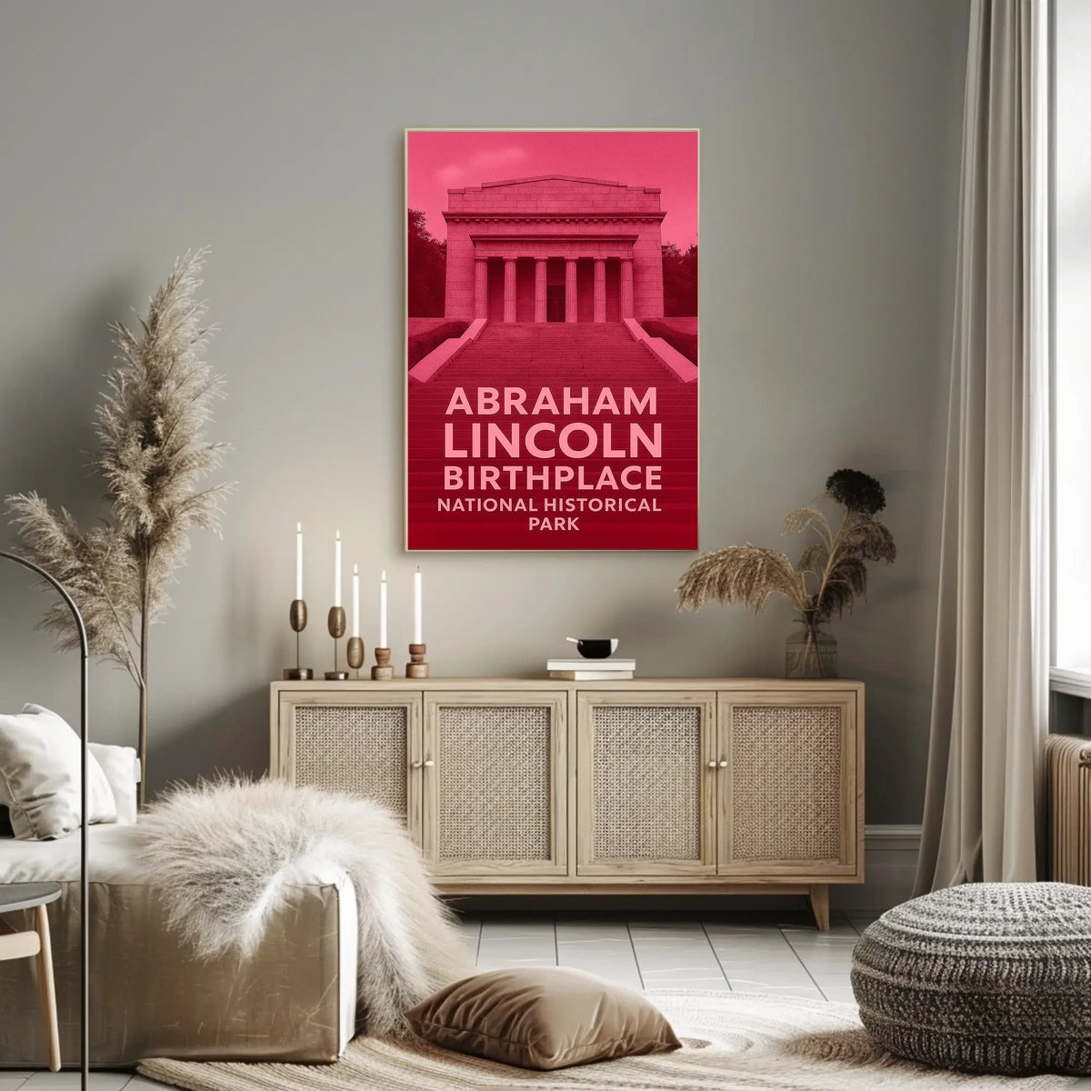 Abraham Lincoln Birthplace Poster