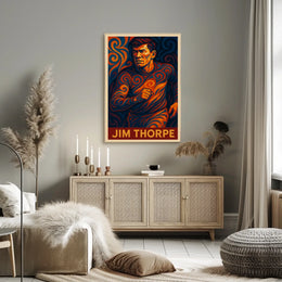 Jim Thorpe Iconic Athlete Poster