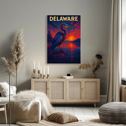 Delaware Sunset Poster