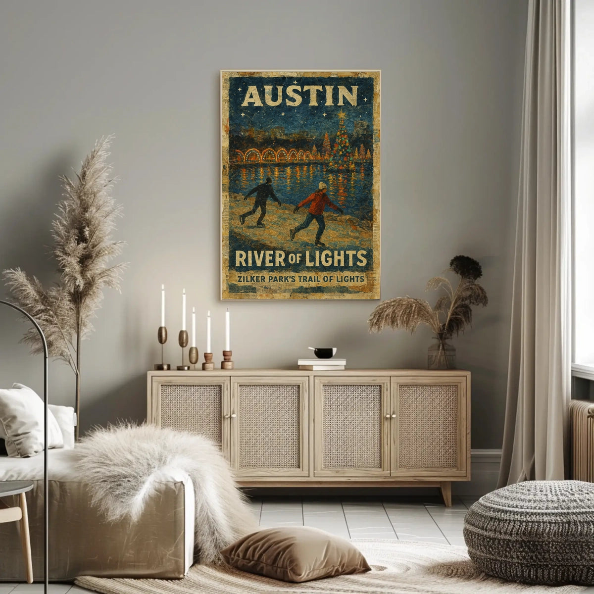 Austin River Of Lights Poster