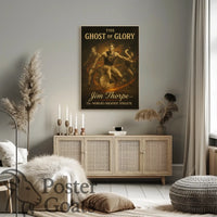 Vintage Athlete Heroics Commemorative Sports Poster