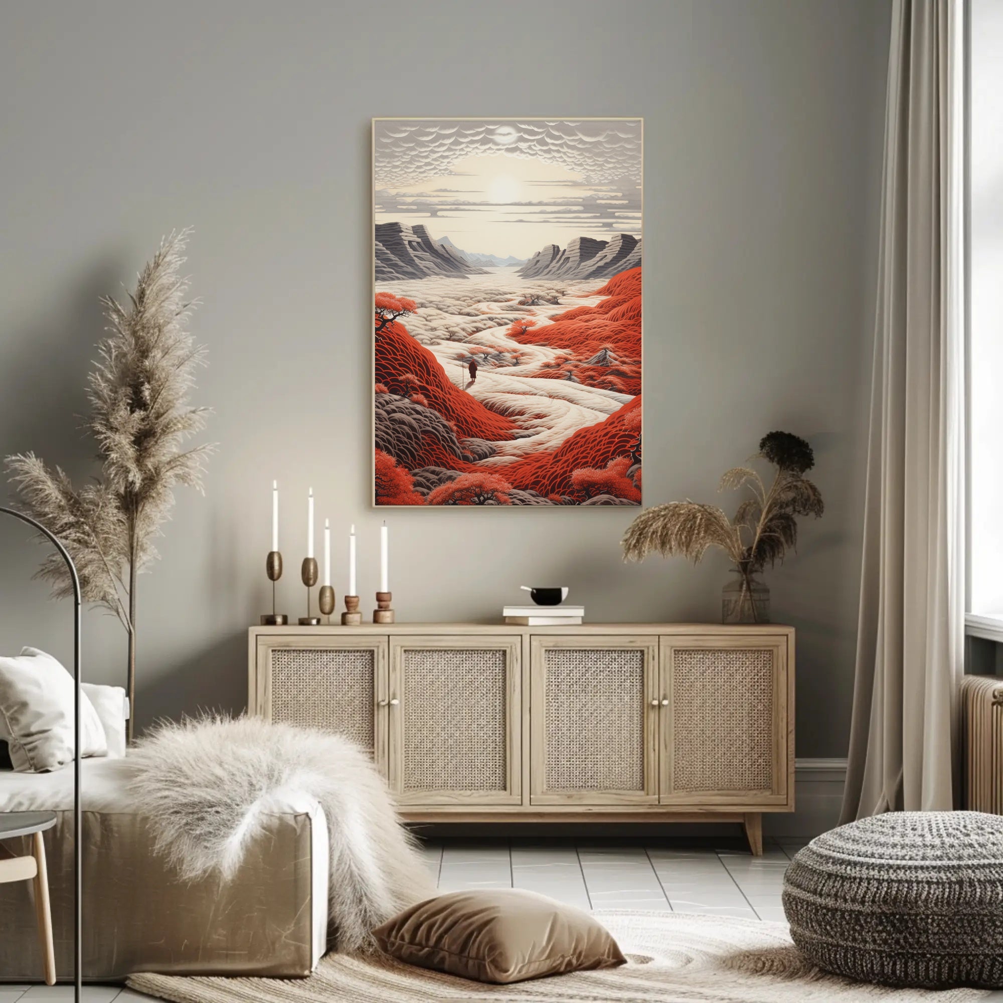 Journey Through The Crimson Valley Poster