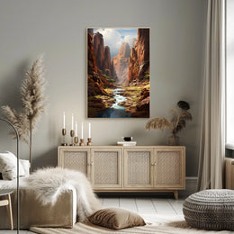 Majestic Canyon Landscape Poster