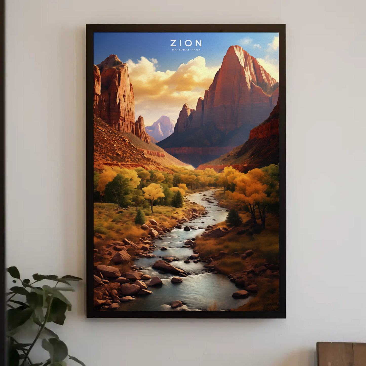 Zion National Park Travel Poster