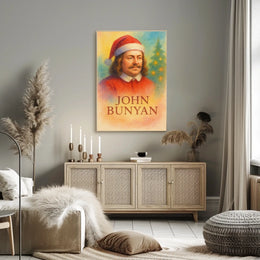 John Bunyan Christmas Festive Historical Portrait Poster