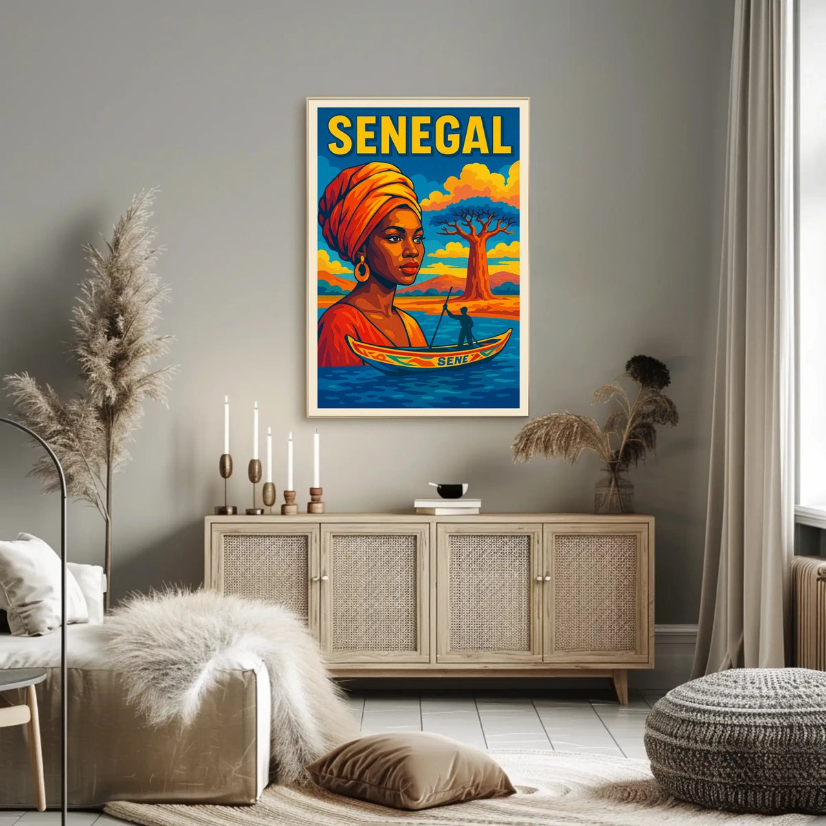 Senegal A Vibrant Tribute Poster