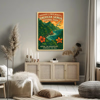 Vintage Scenic Travel Destination Poster