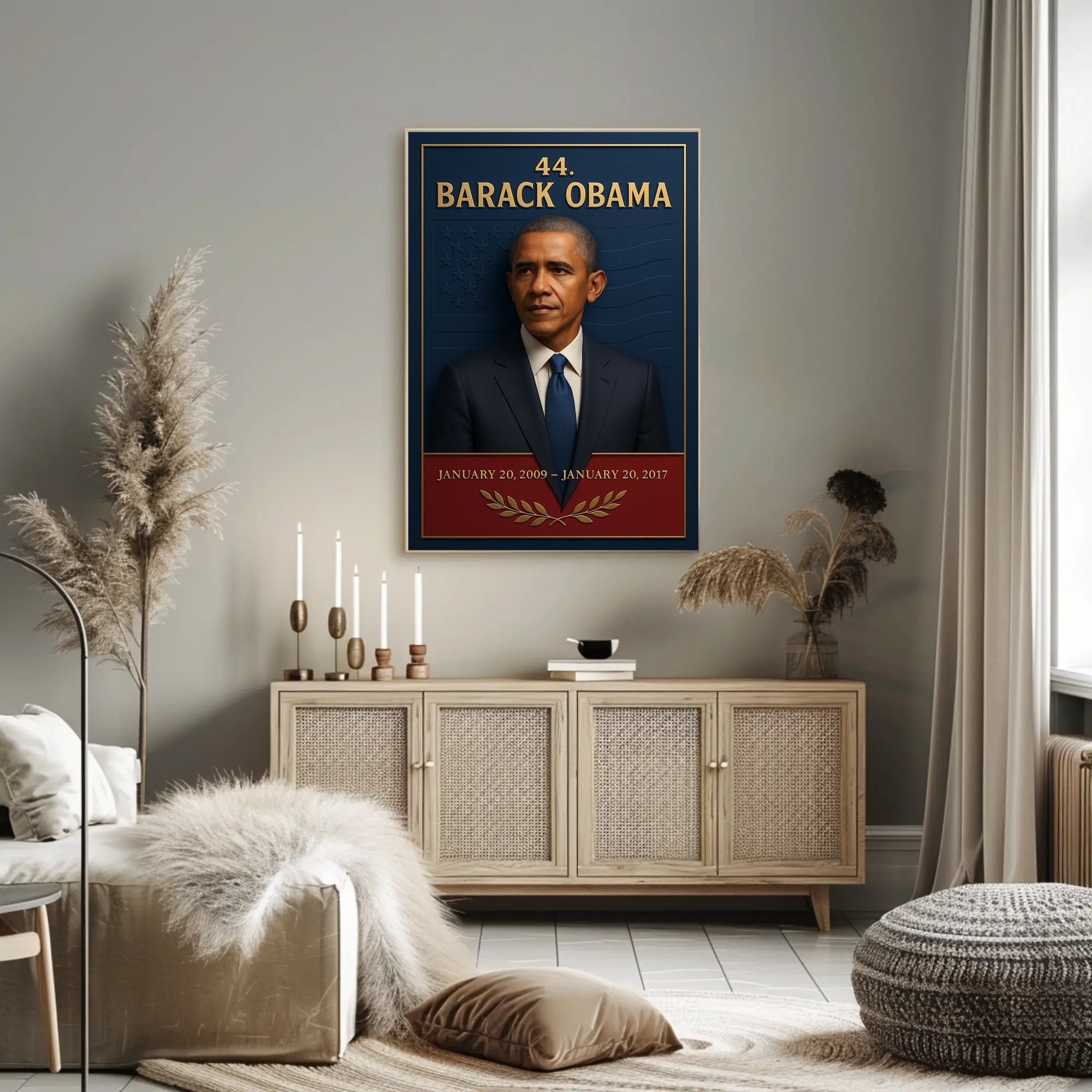 Barack Obama 44th President 3d Poster PosterGoat