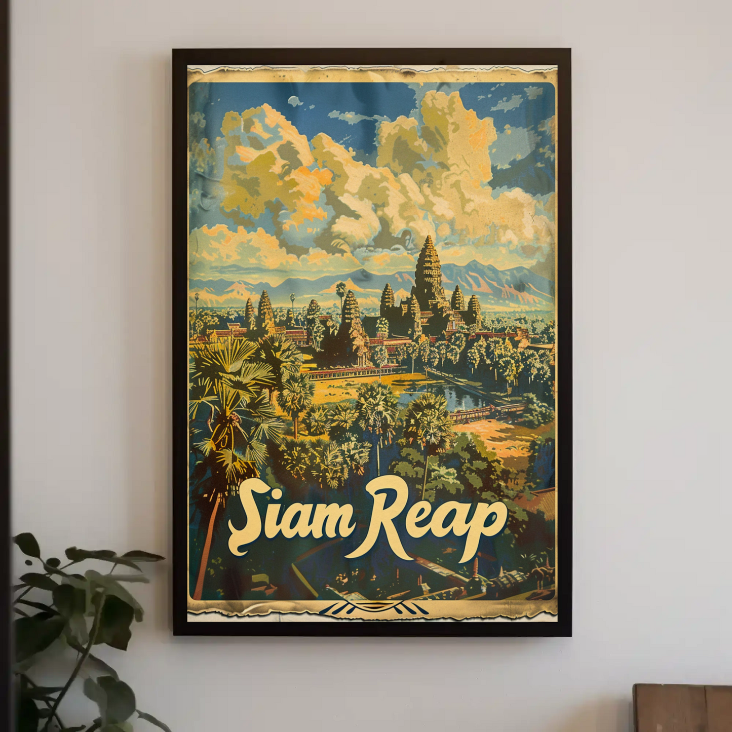 Siem Reap Cambodia Angkor Wat Travel Poster