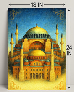 Majestic Architecture of Hagia Sophia Poster PosterGoat