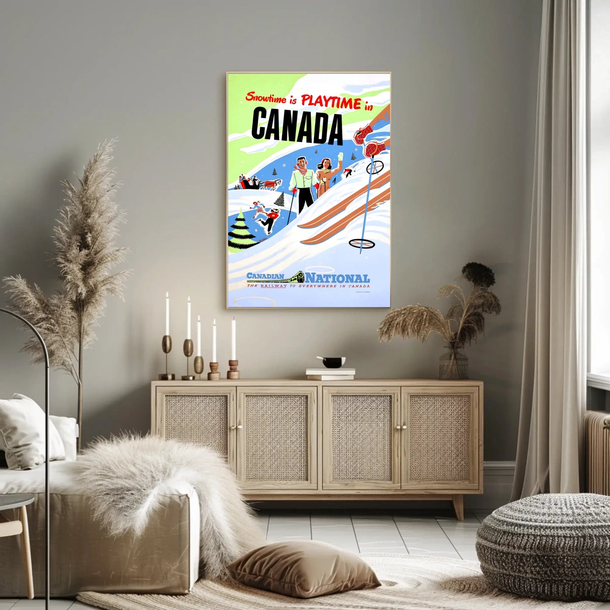 Snowtime Is Playtime In Canada Poster
