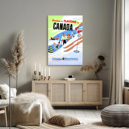 Snowtime Is Playtime In Canada Poster