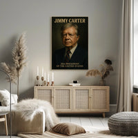 Jimmy Carter 39th President Poster Vintage Wall Art Gift