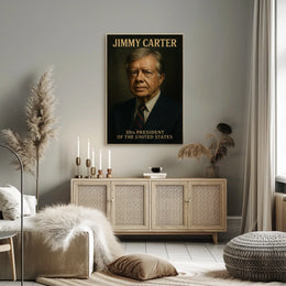 Jimmy Carter 39th President Poster Vintage Wall Art Gift