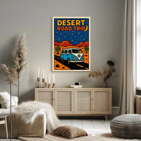 Desert Road Trip Adventure Poster