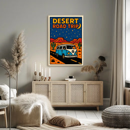 Desert Road Trip Adventure Poster
