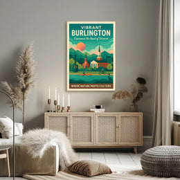 Vibrant Burlington Poster PosterGoat