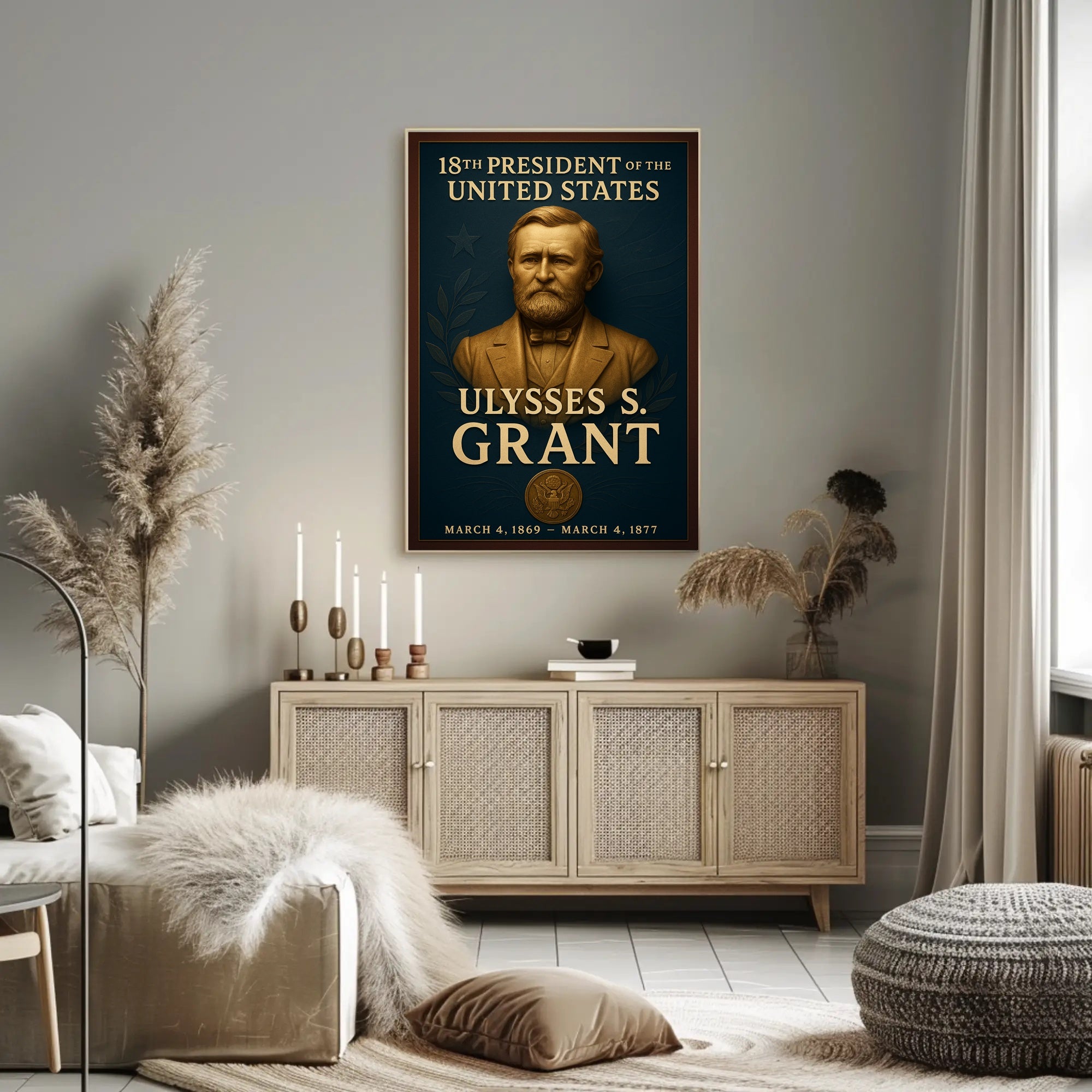 Ulysses S. Grant  18th President Poster PosterGoat