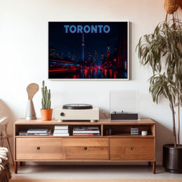 Toronto at Night Poster