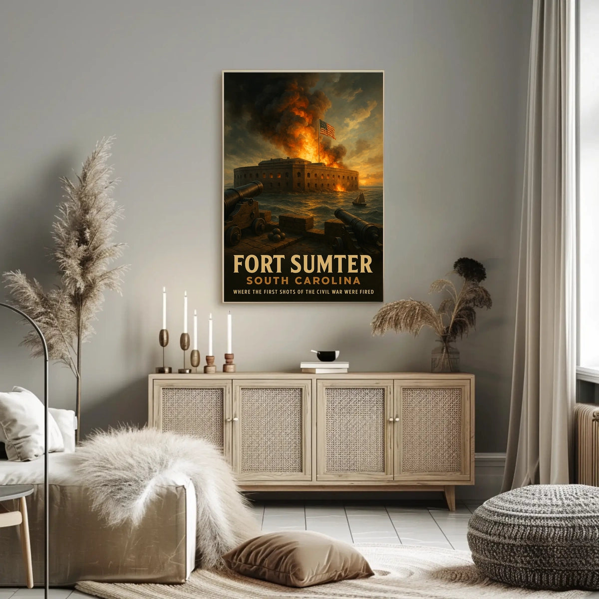 Fort Sumter The Dawn Of The Civil War Poster