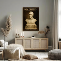 D.W. Griffith Pioneer of Cinema Wall Art Print PosterGoat