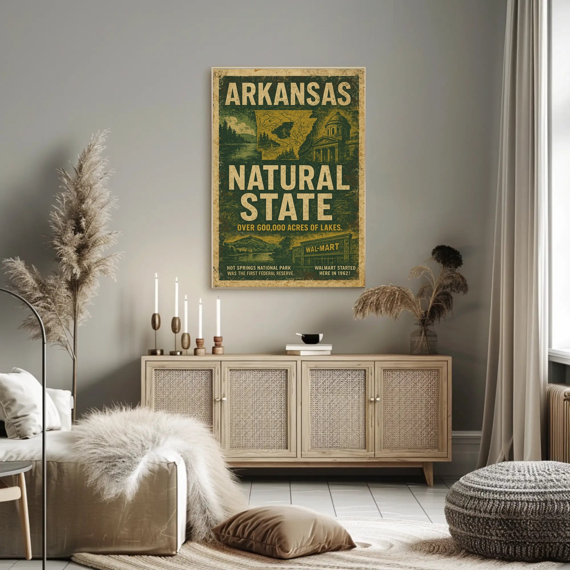 Arkansas The Natural State Poster