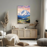 Denali Scenic Beauty Captured In National Park Poster