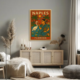 Naples Florida Cultural Fusion Poster Wall Art Print