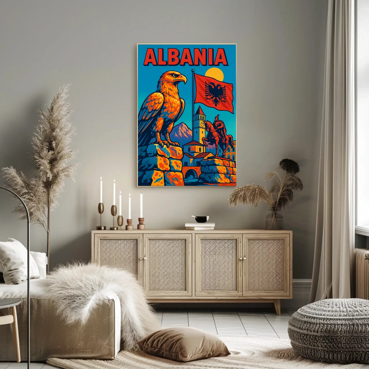 Albania A Vibrant Tribute Poster