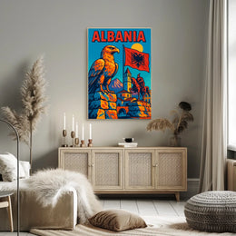 Albania A Vibrant Tribute Poster