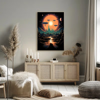 Futuristic Landscape Poster