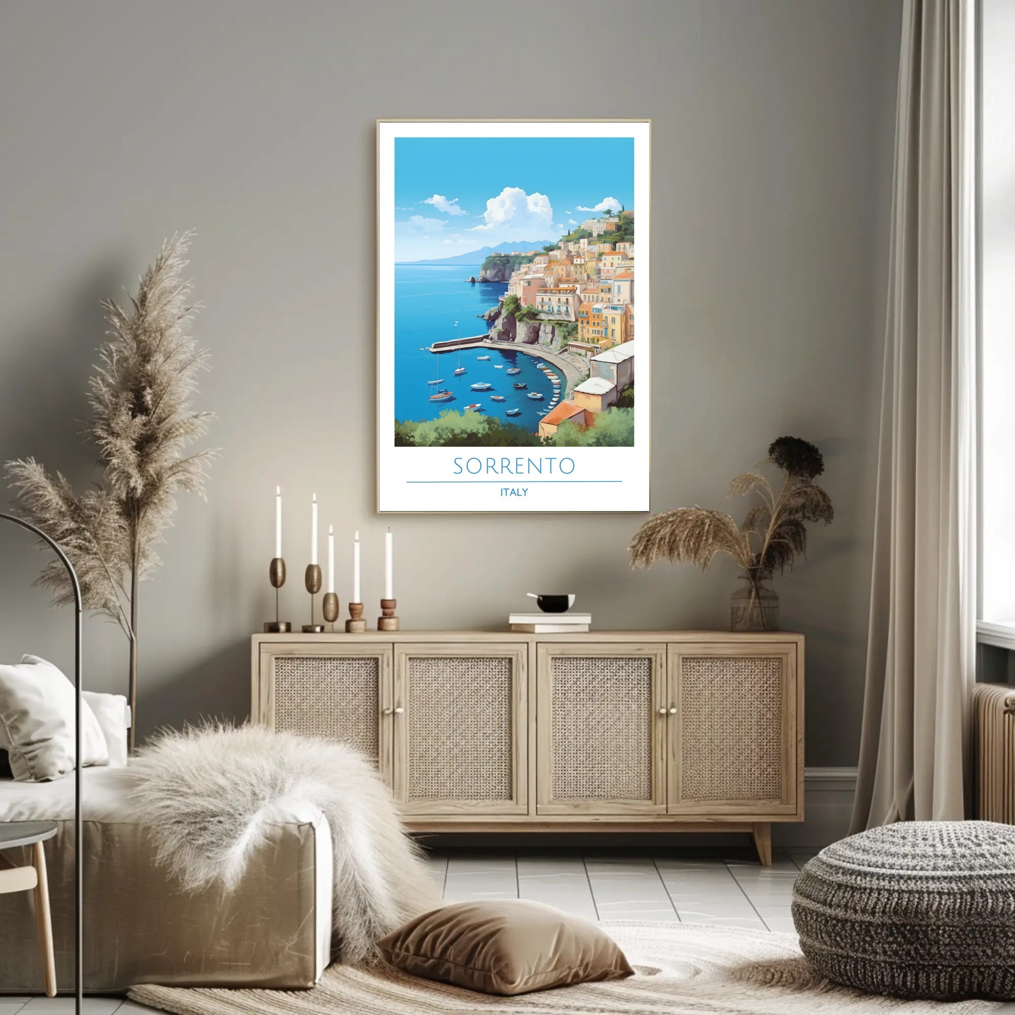 Sorrento Seaside Escape Travel Poster