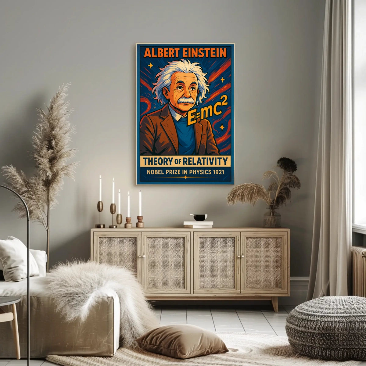 Albert Einstein Theory Of Relativity Poster