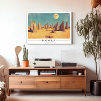 Pinnacles Desert Surreal Landscape Travel Poster