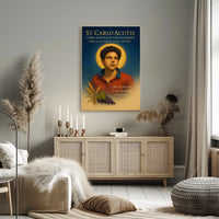 St. Carlo Acutis Cyber Apostle of the Eucharist Poster